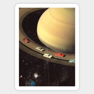 Path on Saturn Sticker